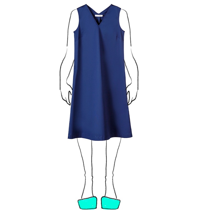Chie mihara VESTIDO DEMI AZUL MARINO Rebajas baratas