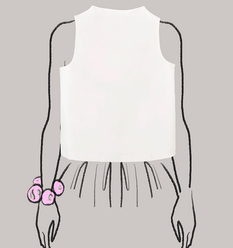 Chie mihara TOP LOISE BLANCO Descuento