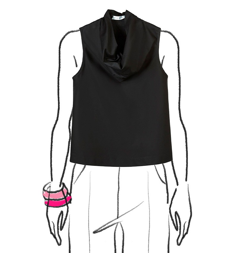 Chie mihara TOP LITZY NEGRO Oferta especial