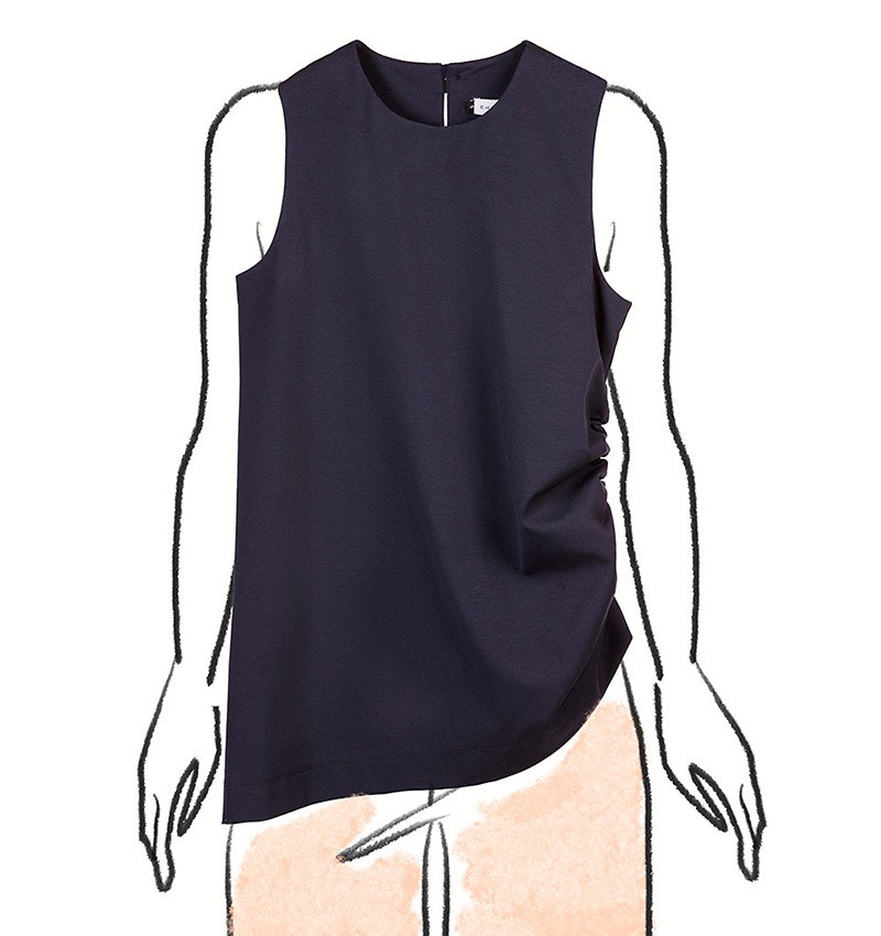 Chie mihara TOP LARA AZUL MARINO Precio de fábrica