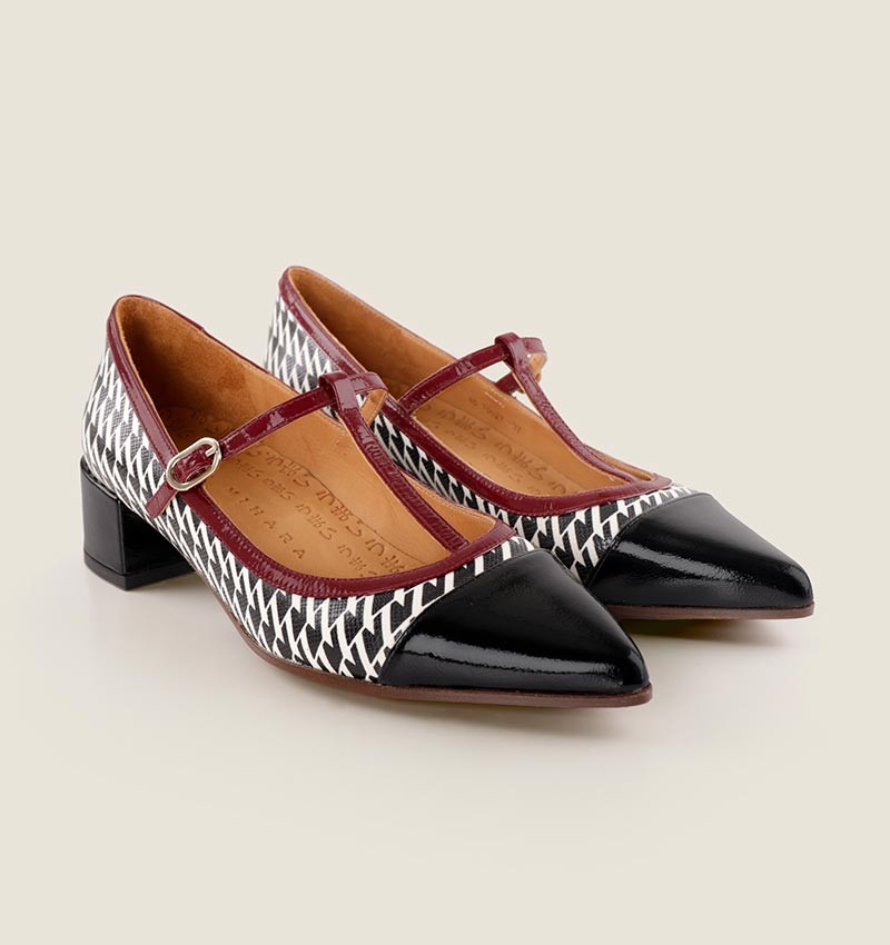 Chie mihara JENU BLACK & WHITE Oferta especial de fábrica