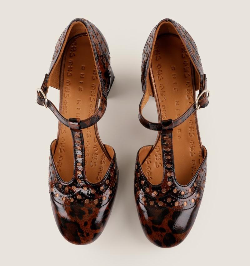 Chie mihara MANTE BROWN & BLACK Descuentos del mes