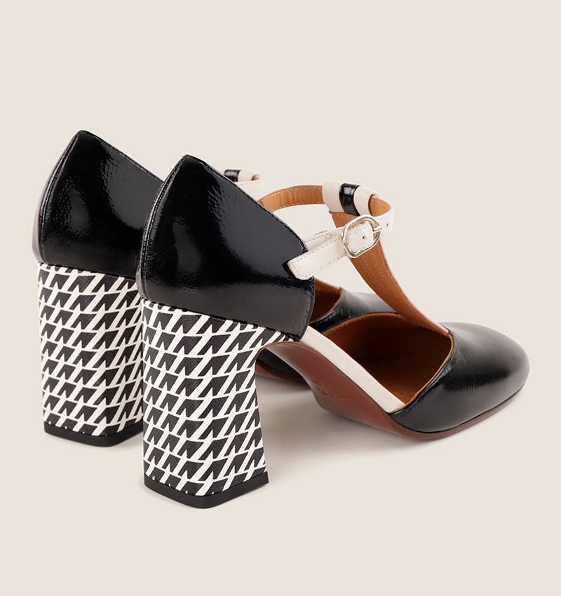 Chie mihara MISUR BLACK AND WHITE Oferta exclusiva