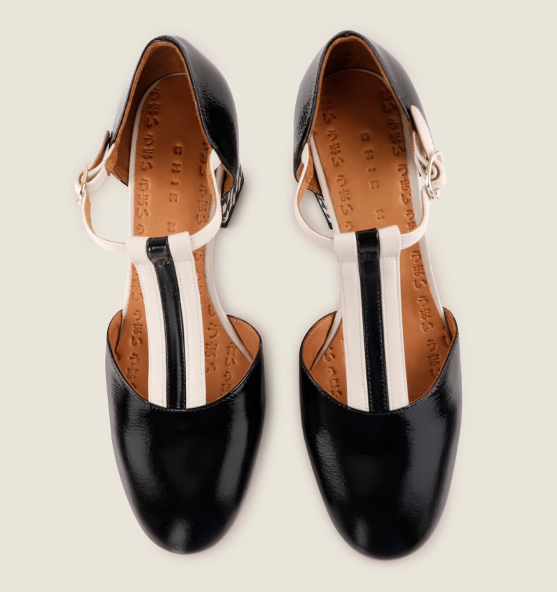 Chie mihara MISUR BLACK AND WHITE Oferta exclusiva