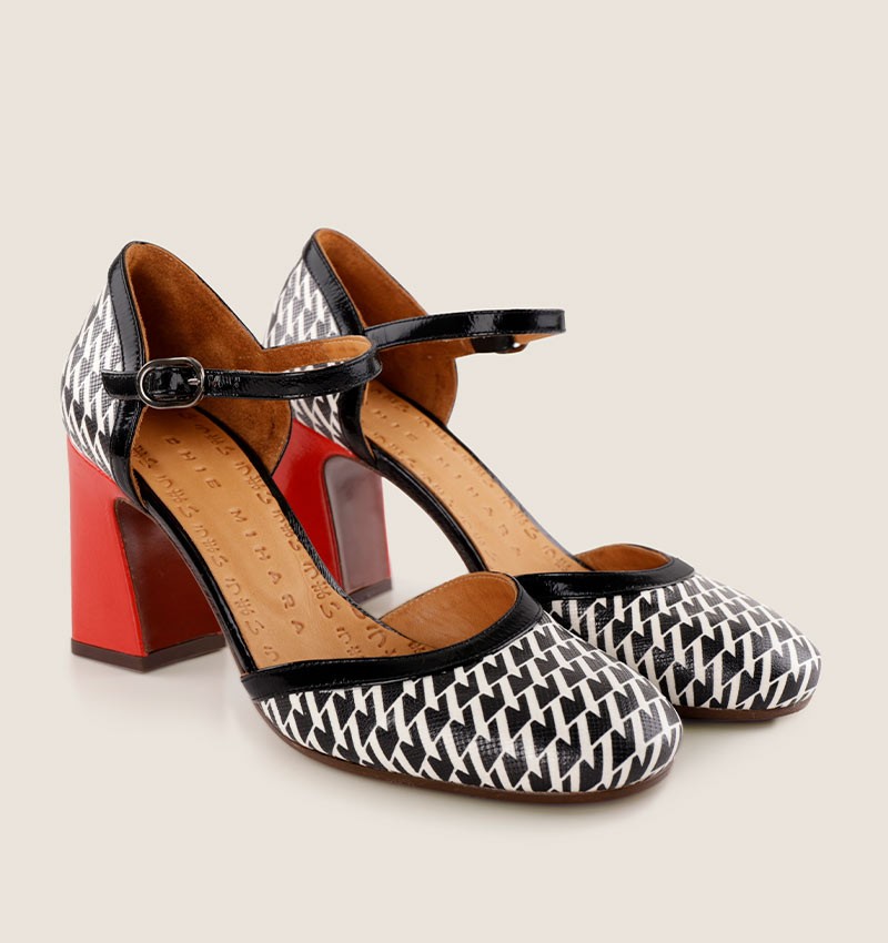 Chie mihara MAISI BLACK & WHITE Oferta exclusiva