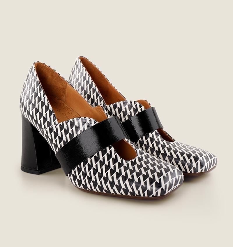 Chie mihara ORION BLACK & WHITE Gran oferta