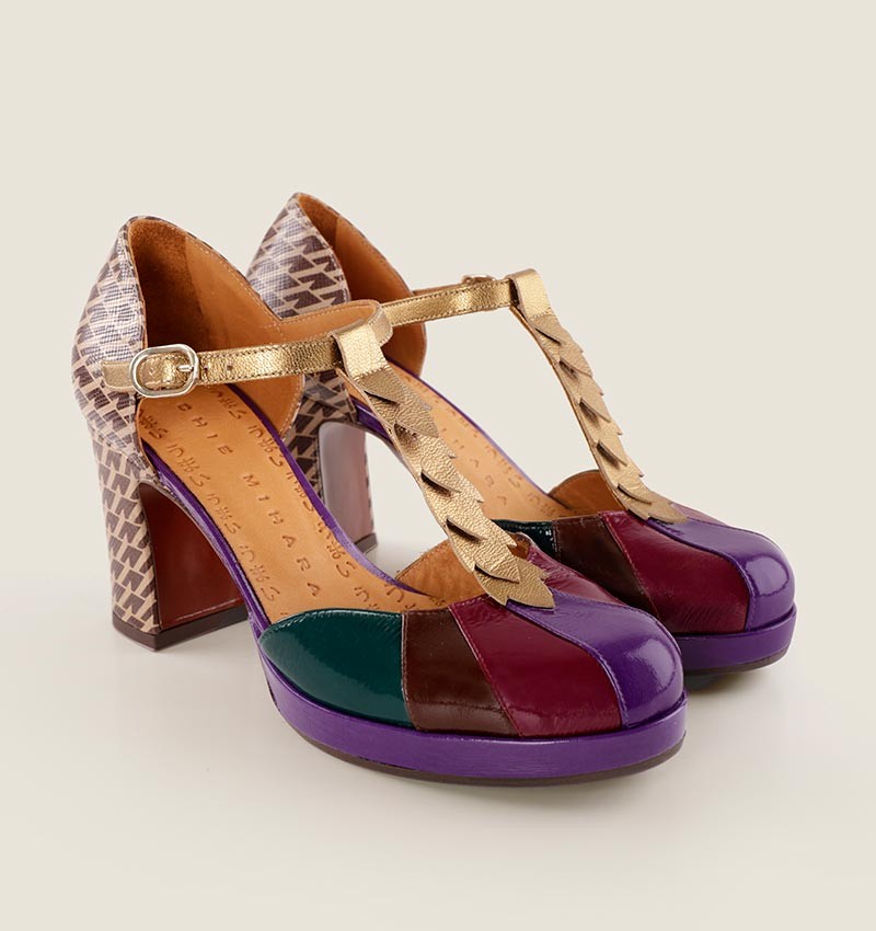 Chie mihara DAFABA PURPLE Ventas relámpago