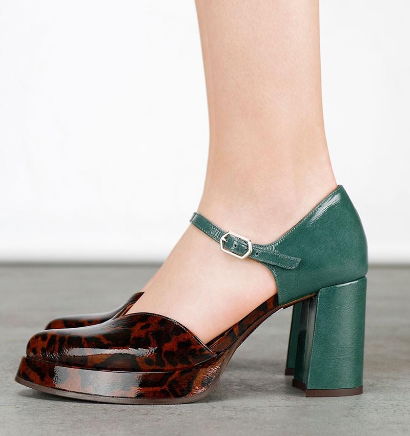 Chie mihara FASI BROWN GREEN Rebajas de fin de temporada