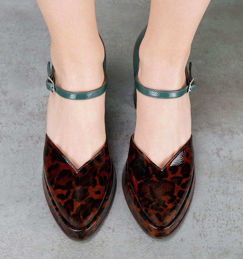 Chie mihara FASI BROWN GREEN Rebajas de fin de temporada