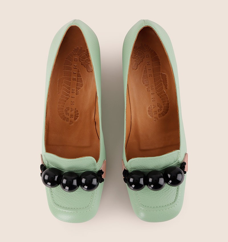 Chie mihara UBISCU MINT AND PINK Últimos 2 días