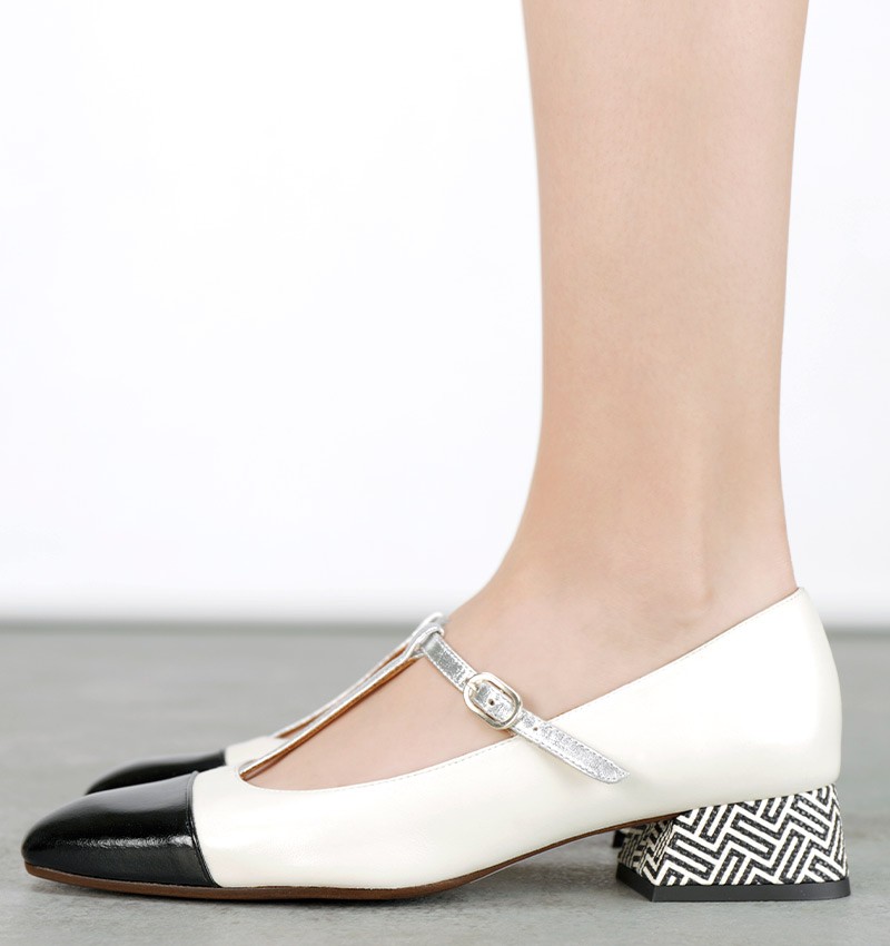 Chie mihara HEBI WHITE Venta caliente
