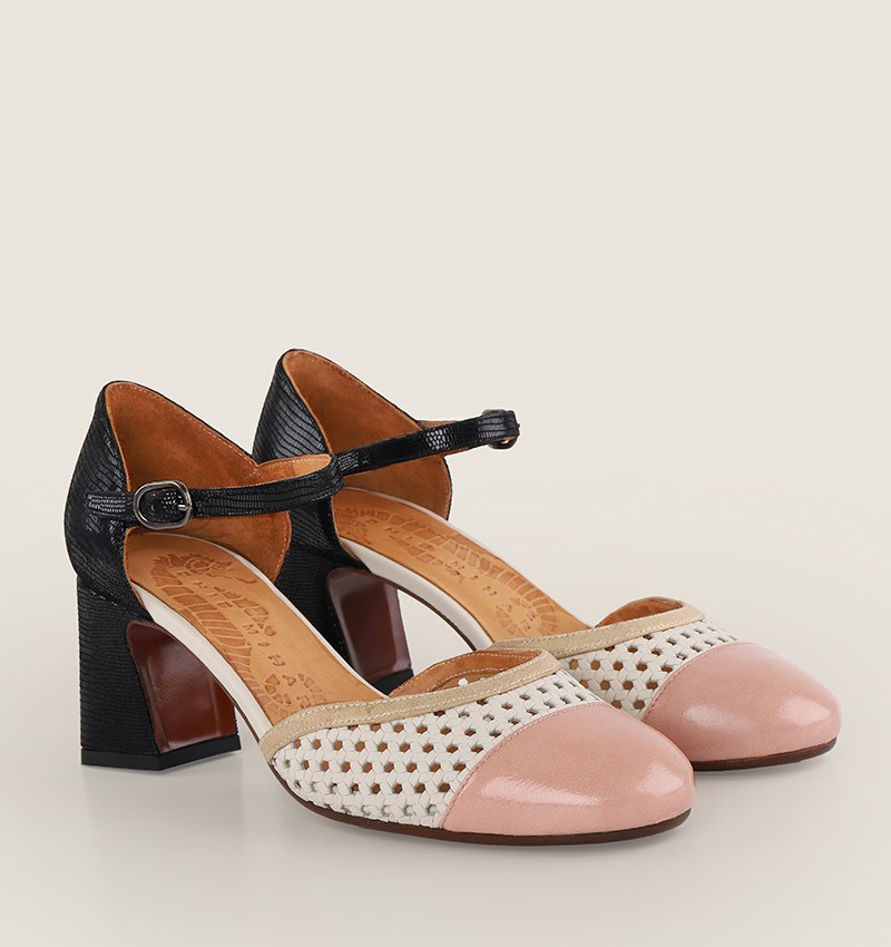 Chie mihara FIZA PINK BLACK Superdescuento