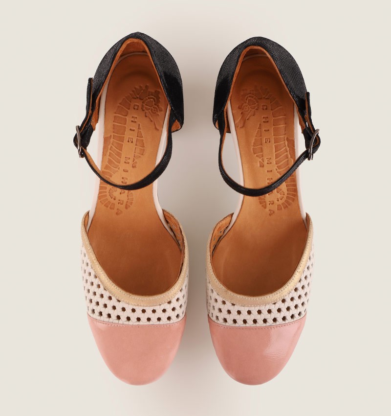Chie mihara FIZA PINK BLACK Superdescuento