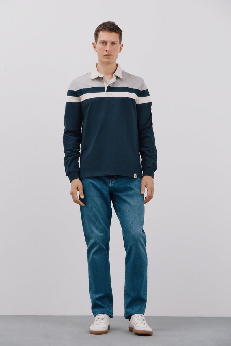 Cortefiel Polo rugby Outlet online