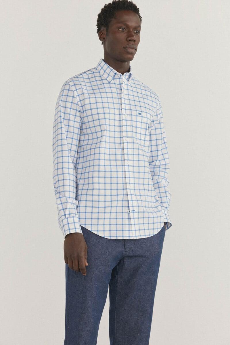 Cortefiel Camisa non iron oxford cuadros Gran oferta