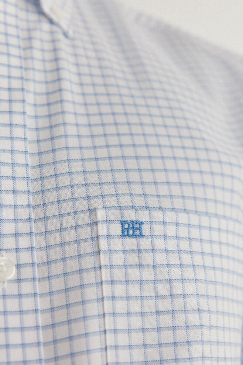 Cortefiel Camisa non iron oxford cuadros Rebajas baratas