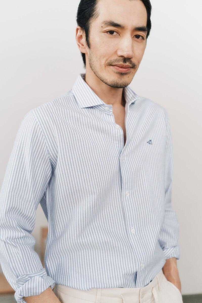 Cortefiel Camisa oxford raya candela manga larga Los más vendidos