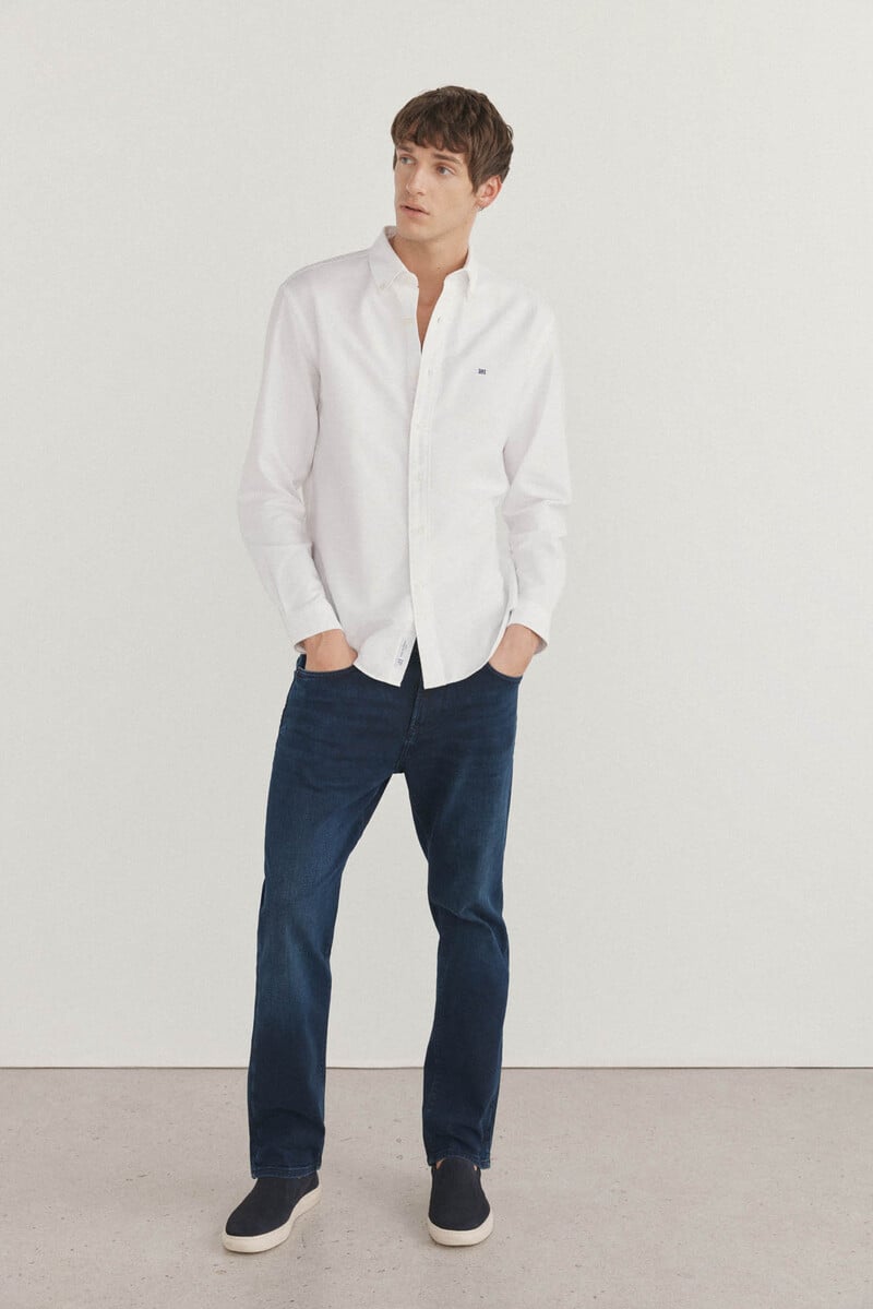 Cortefiel Camisa iconic oxford liso Últimos 2 días