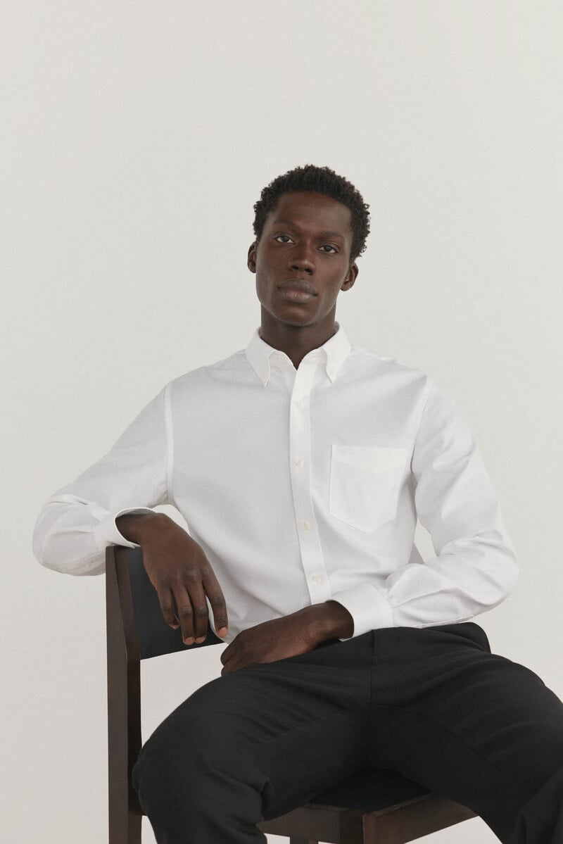 Cortefiel Camisa non iron oxford liso Último día