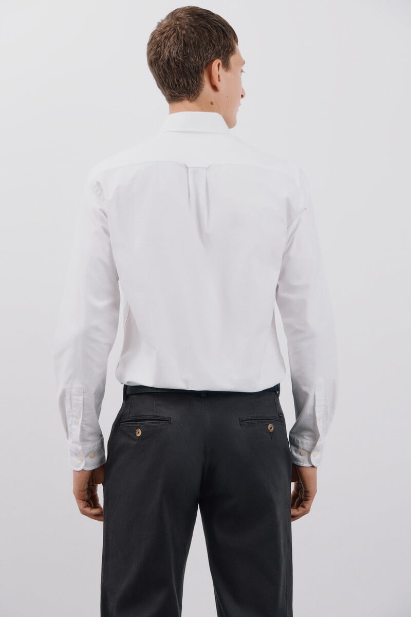 Cortefiel Camisa oxford liso Superdescuento
