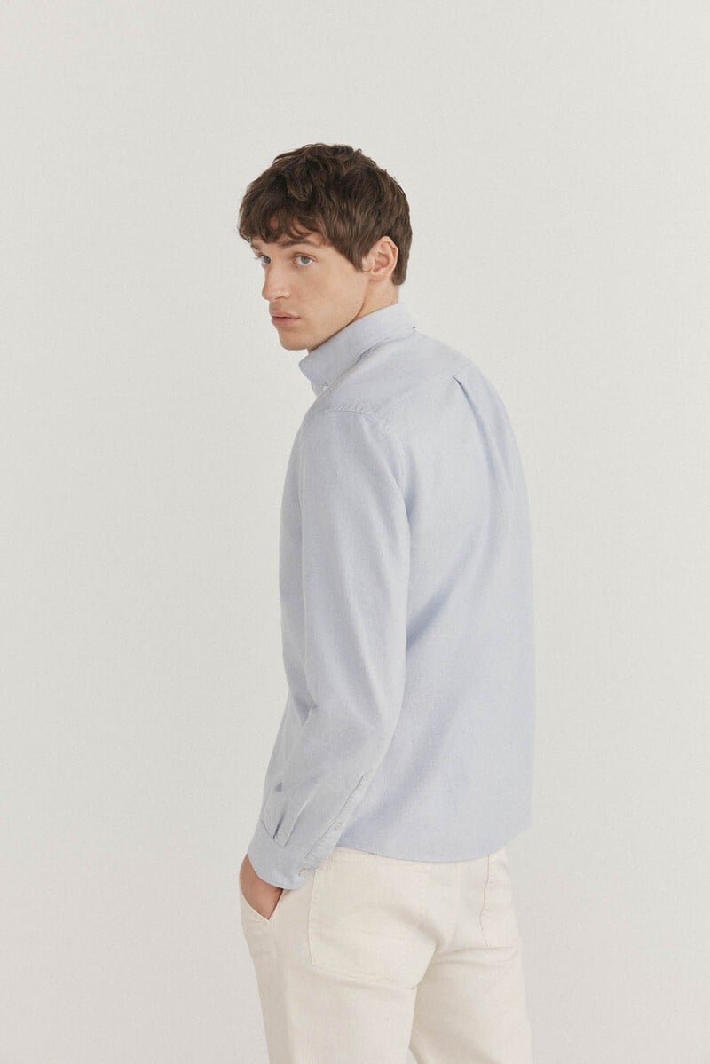 Cortefiel Camisa iconic oxford liso Ahorra y exporta
