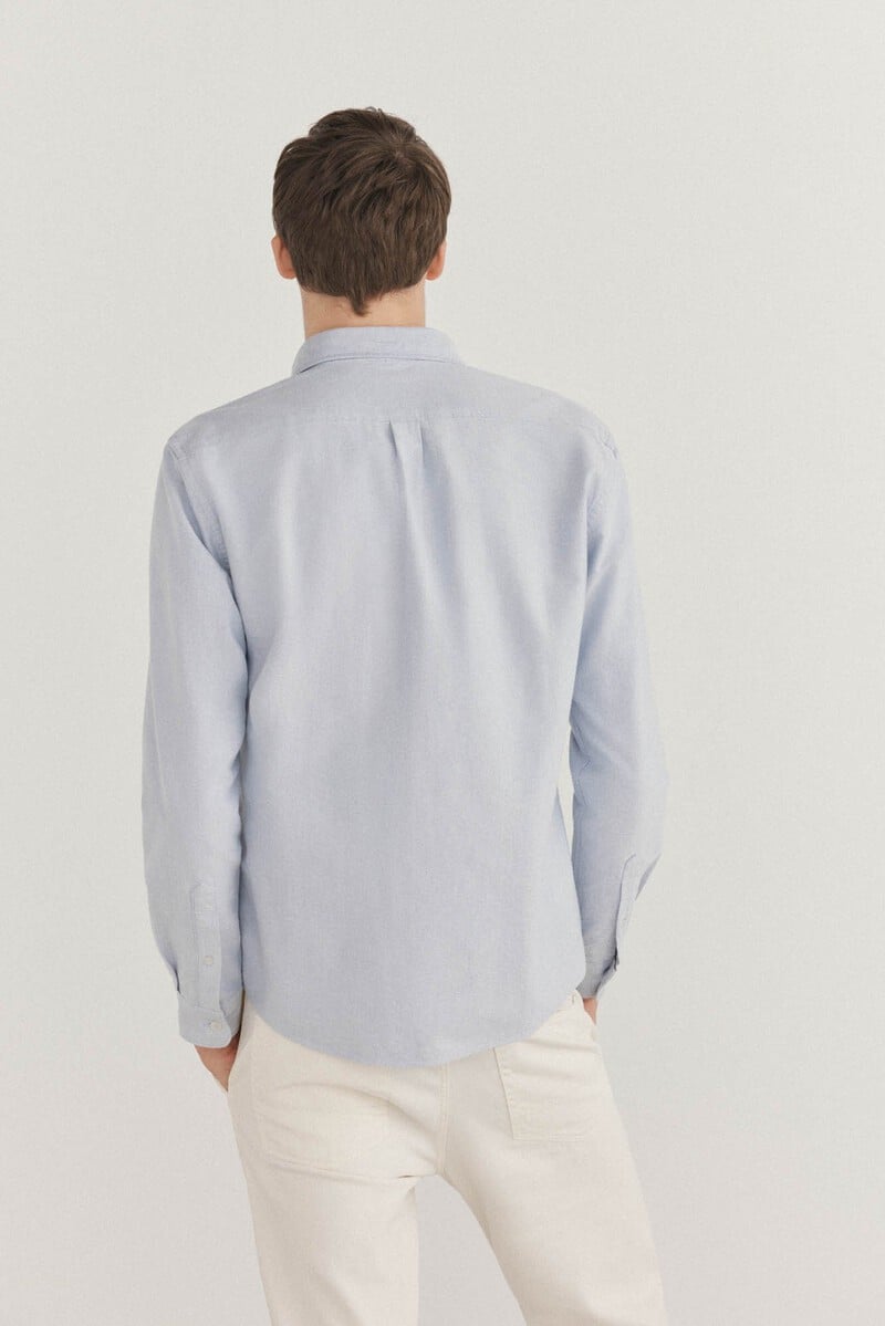 Cortefiel Camisa iconic oxford liso Ahorra y exporta
