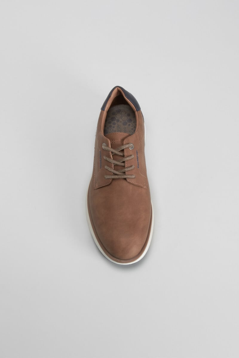 Cortefiel Blucher hexaflex marrón COMFEET Ofertas especiales