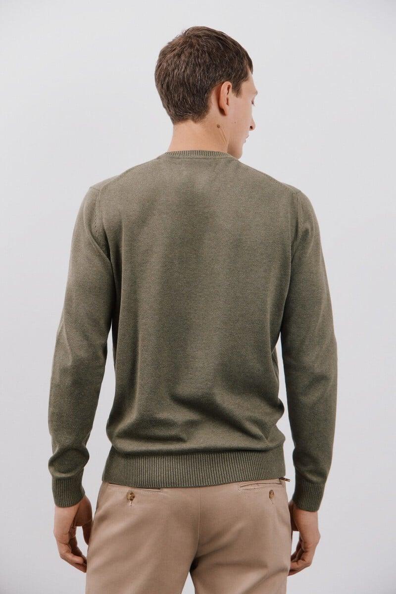 Cortefiel Jersey algodón cuello redondo básico Grandes ahorros