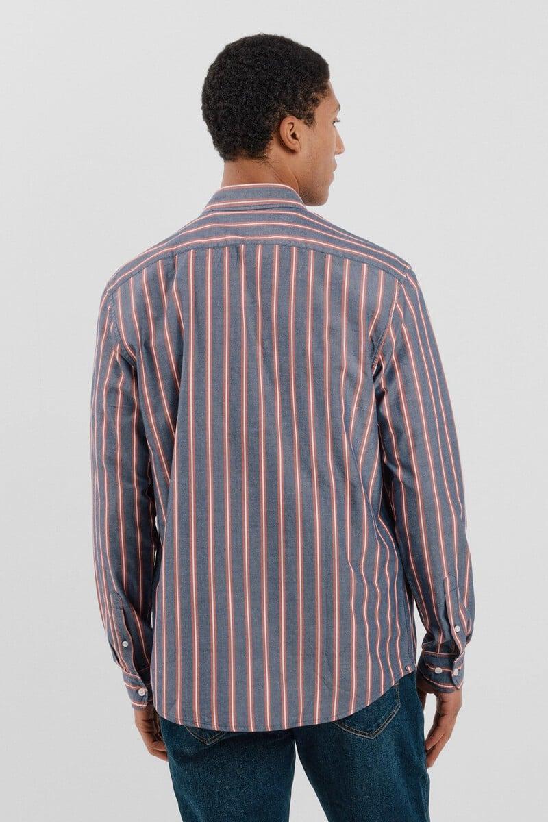 Cortefiel Camisa popelín rayas Precio ultrabajo