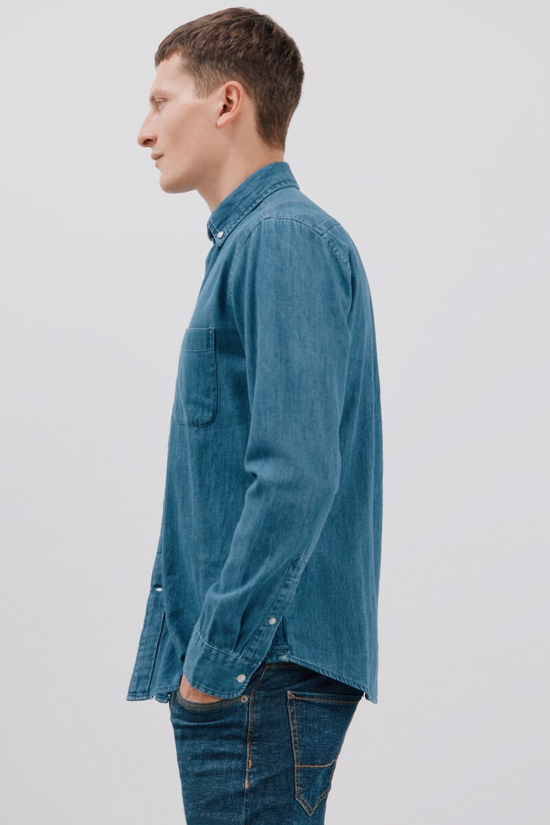 Cortefiel Camisa denim Devoluciones gratuitas