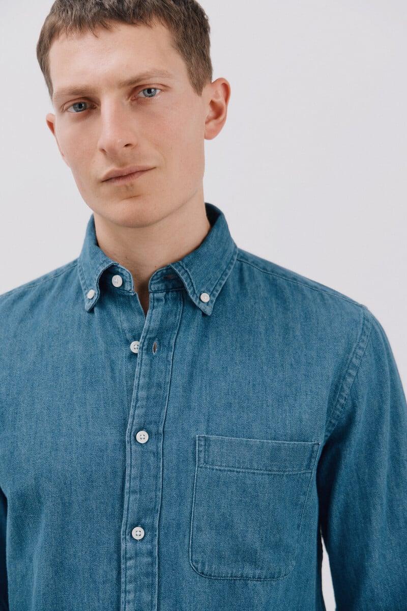 Cortefiel Camisa denim Devoluciones gratuitas