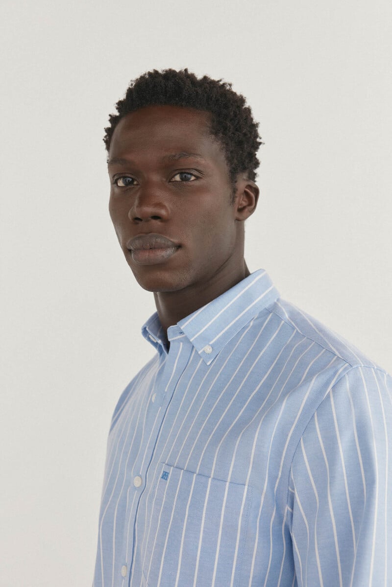 Cortefiel Camisa non iron oxford rayas Outlet