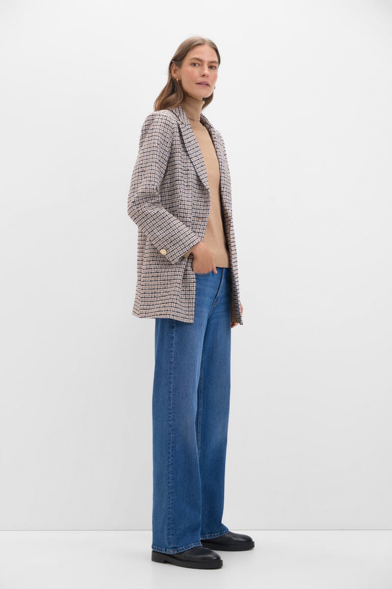 Cortefiel Blazer levita cuadros Ofertas