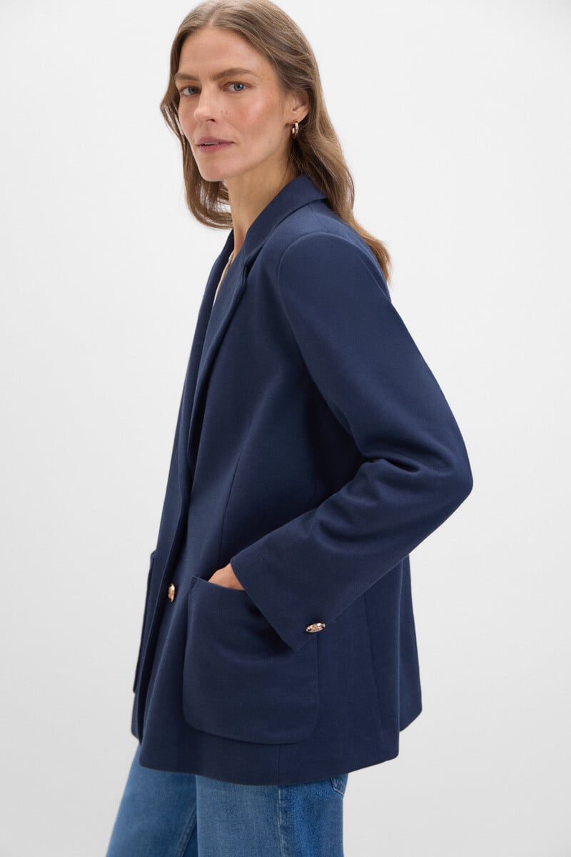 Cortefiel Blazer de punto piqué Rebajas de fábrica