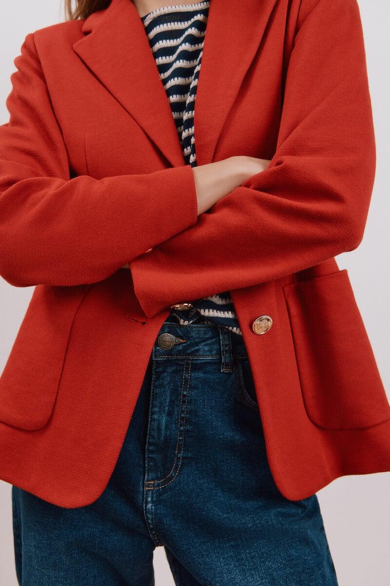Cortefiel Blazer de punto piqué COMPRAR AHORA