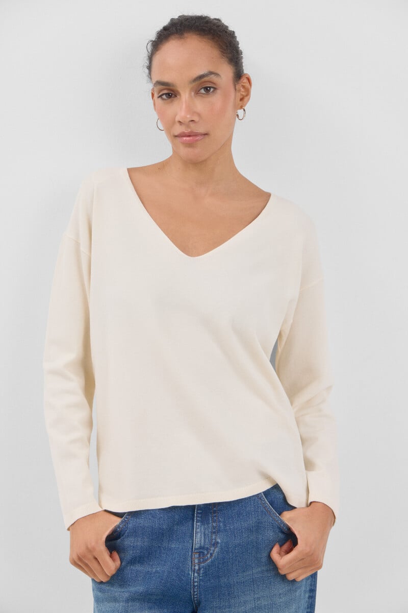 Cortefiel Jersey escote pico ÚLTIMAS EDICIONES