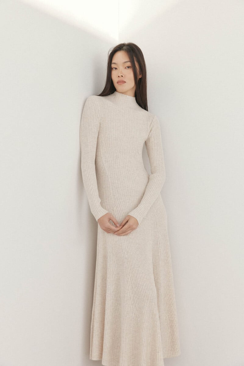 Cortefiel Vestido canalé midi Oferta especial de fábrica