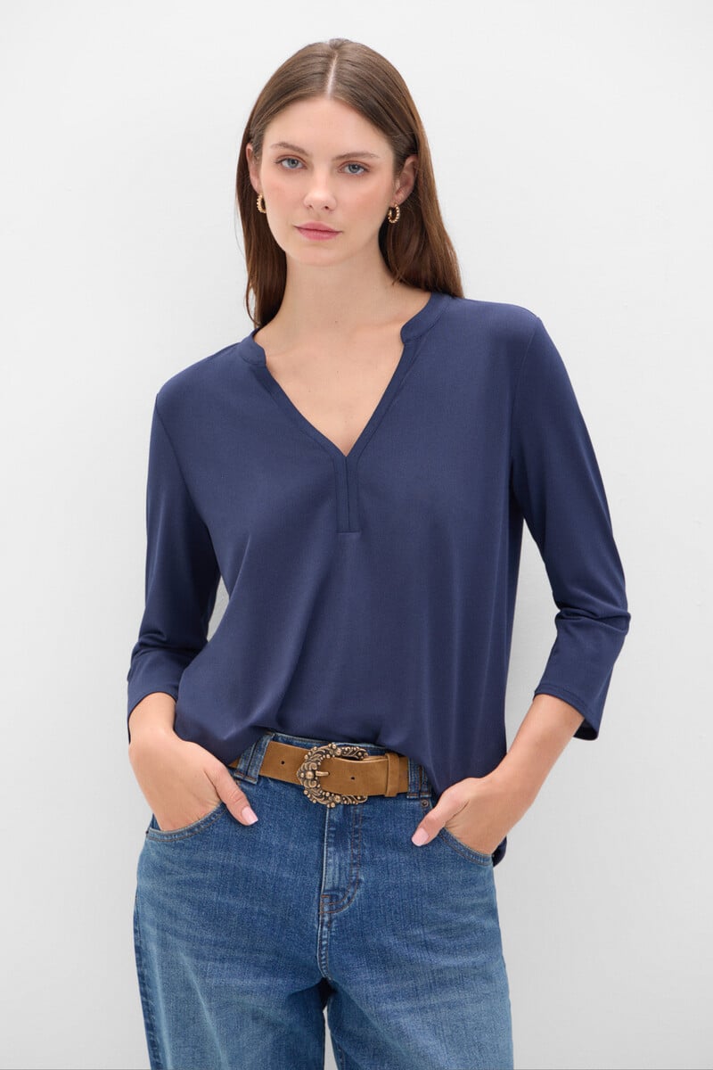 Cortefiel Camiseta básica fluida Liquidación