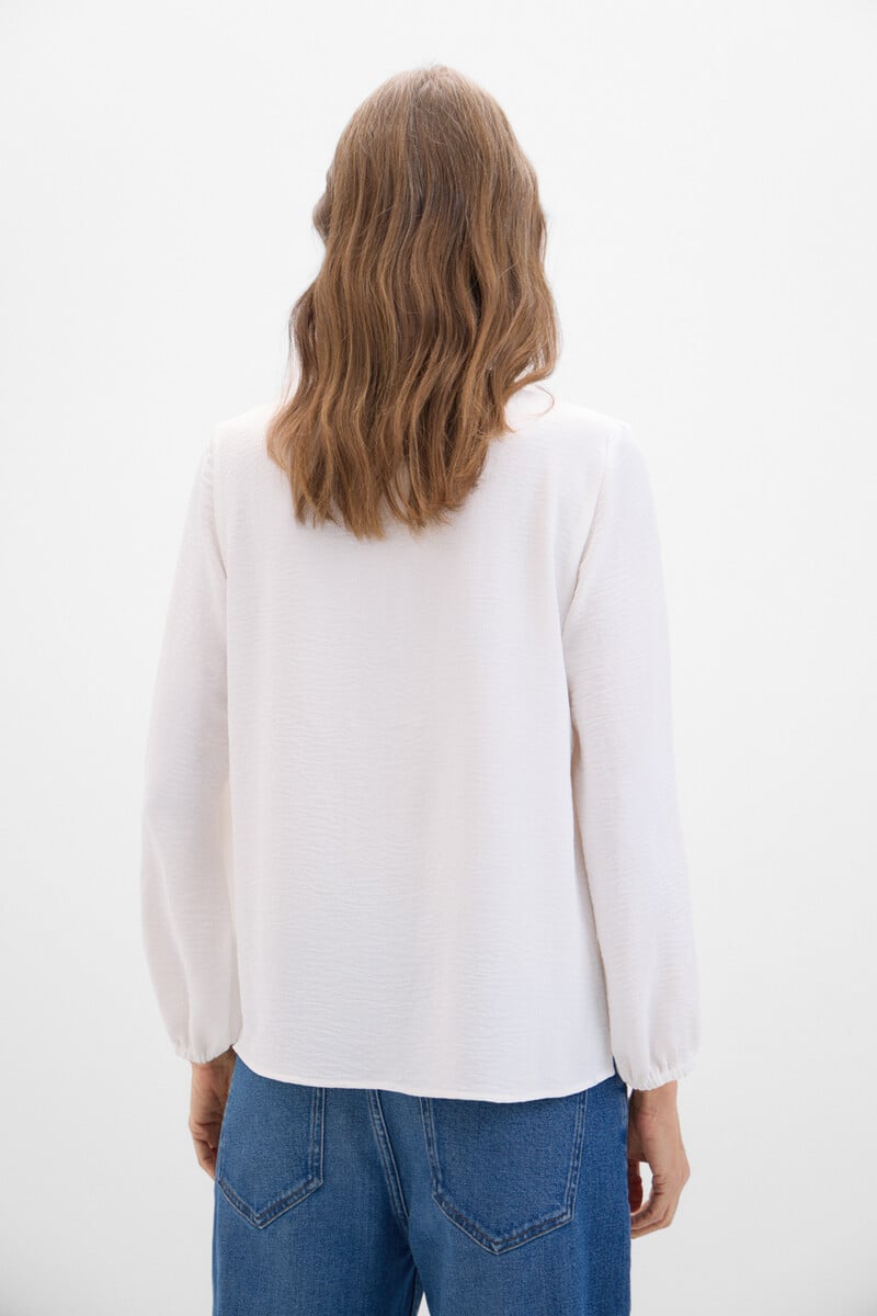 Cortefiel Blusa cuello mao manga larga Limitado a 3 días