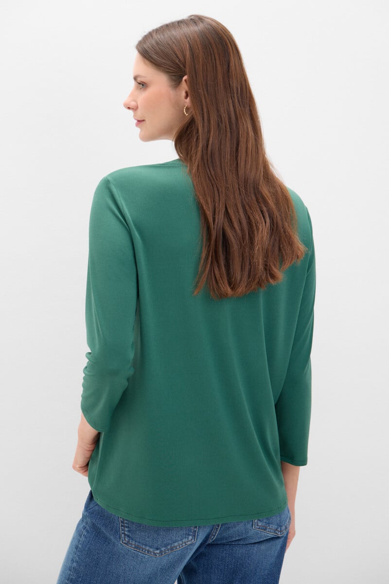 Cortefiel Camiseta básica fluida Ahorra y exporta