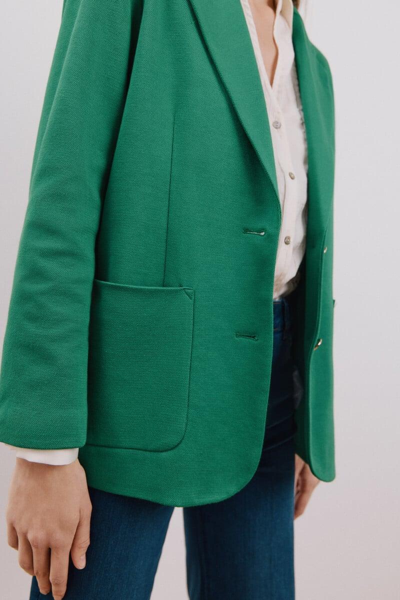 Cortefiel Blazer de punto piqué Ofertas