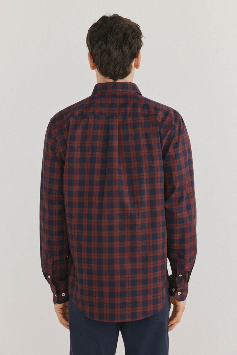 Cortefiel Camisa non iron cuadros twill Rebajas de fábrica