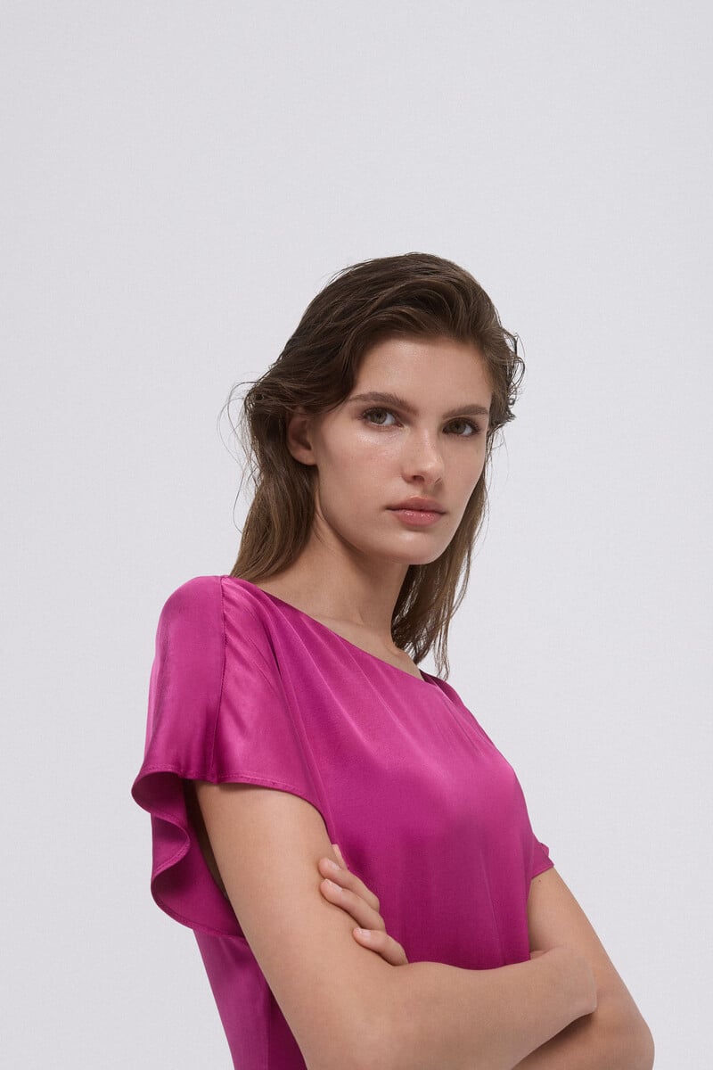 Cortefiel Vestido túnica fluido Tienda