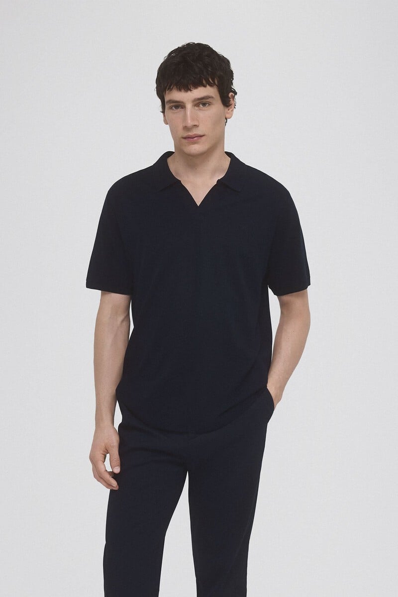 Cortefiel Polo piqué tencel Precio de fábrica