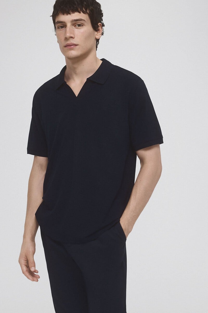 Cortefiel Polo piqué tencel Precio de fábrica