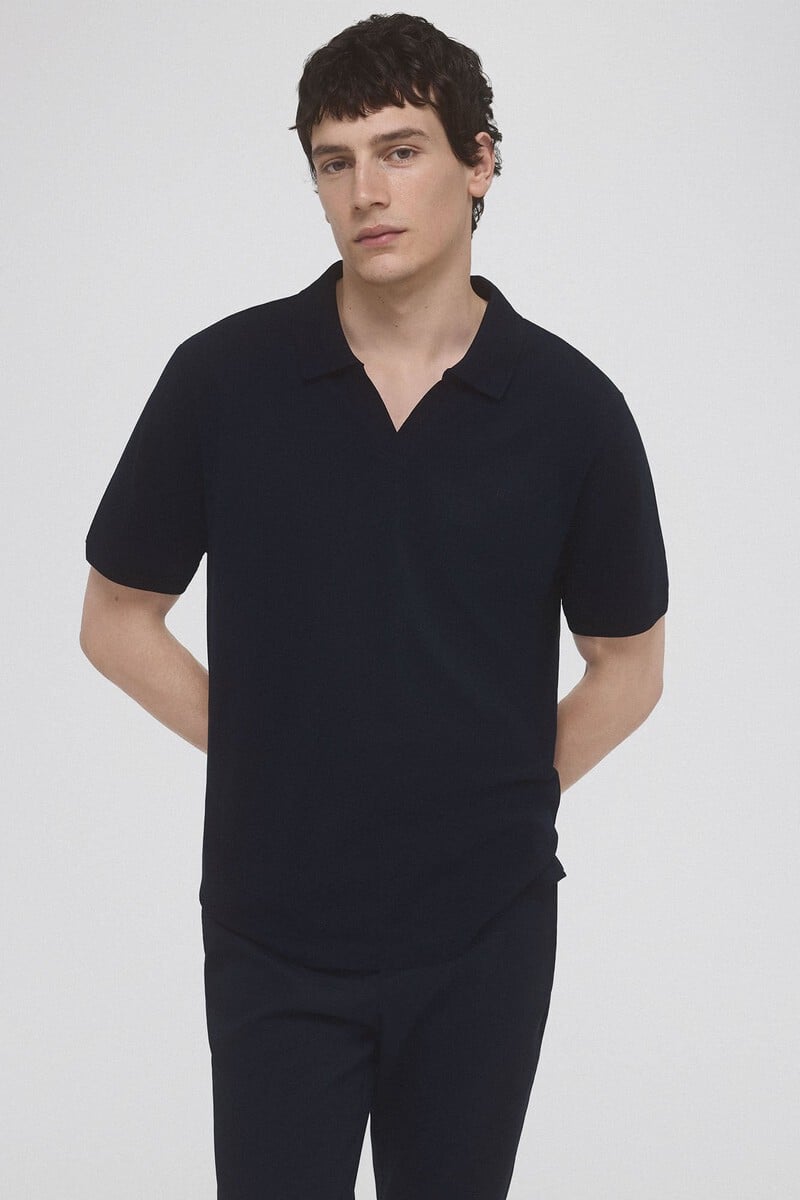 Cortefiel Polo piqué tencel Precio de fábrica