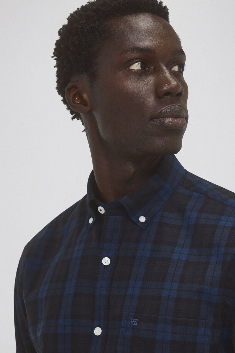 Cortefiel Camisa non iron cuadros twill Liquidación