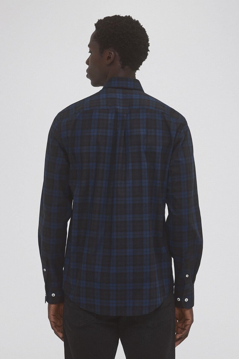 Cortefiel Camisa non iron cuadros twill Liquidación