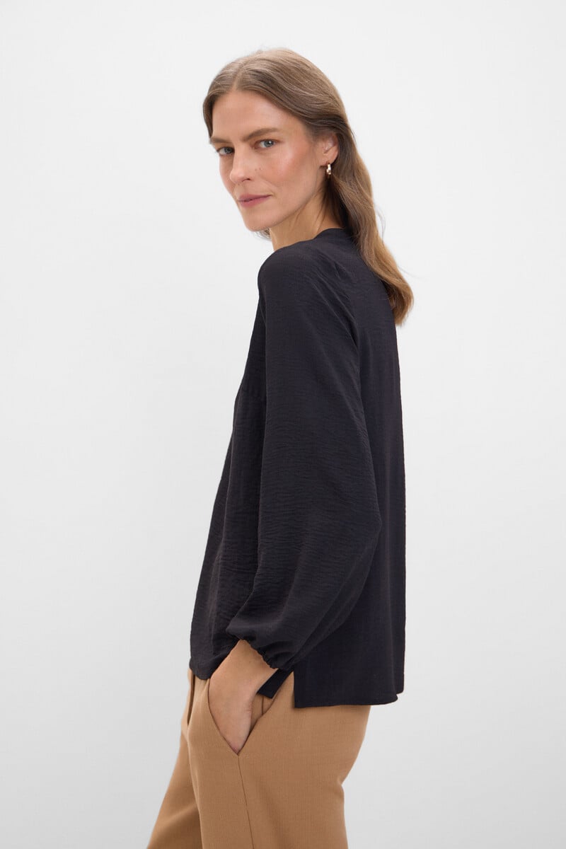 Cortefiel Blusa cuello mao manga larga