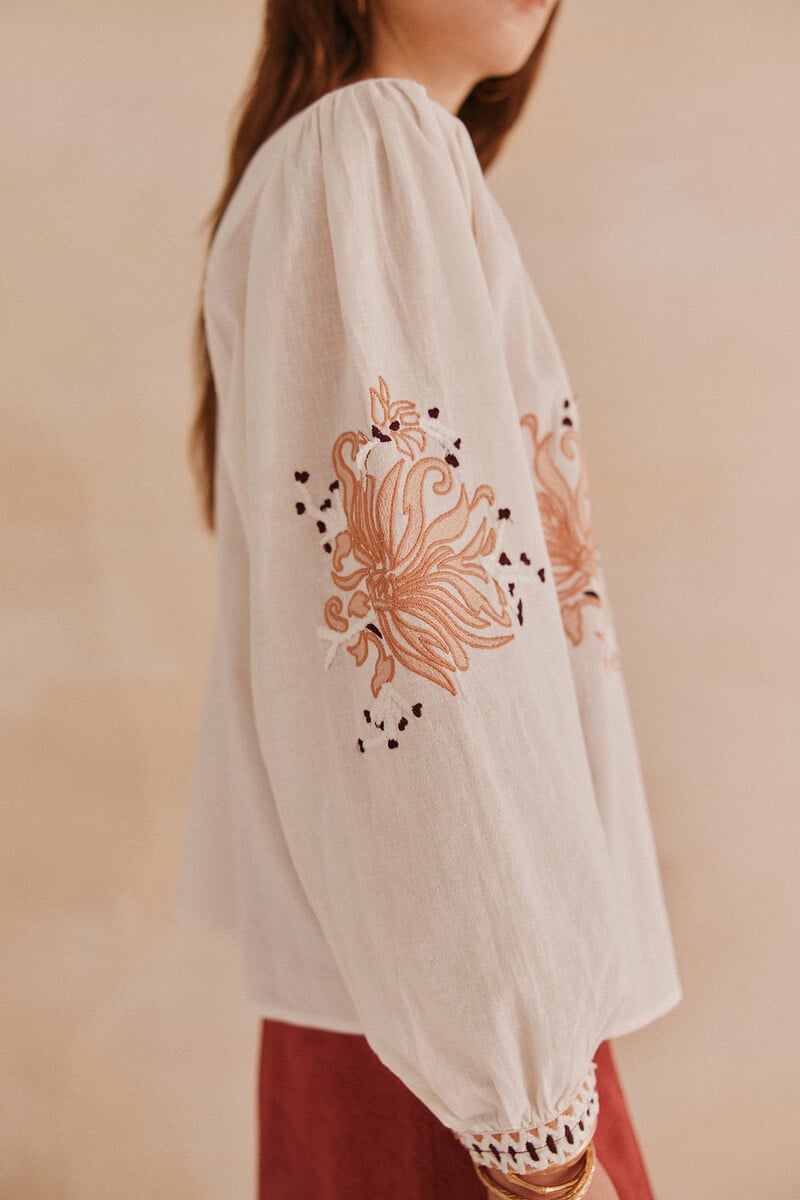 Cortefiel Alicia. Blusa bordada Precio de fábrica